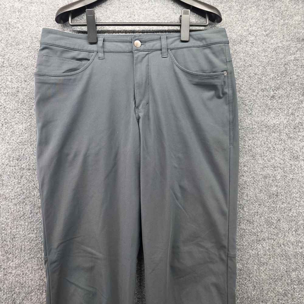 Lululemon ABC Slim Fit Pants Mens 32 Dark Gray Warpstreme Technical Chino